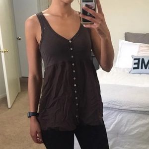 Brown sleeveless top